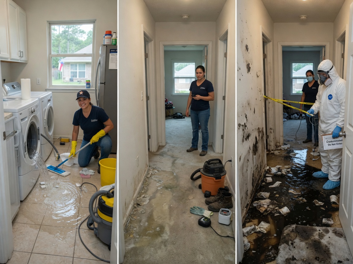 Category 1, 2 and 3 Water Damage Explained: When Is It Safe to DIY in Conroe?