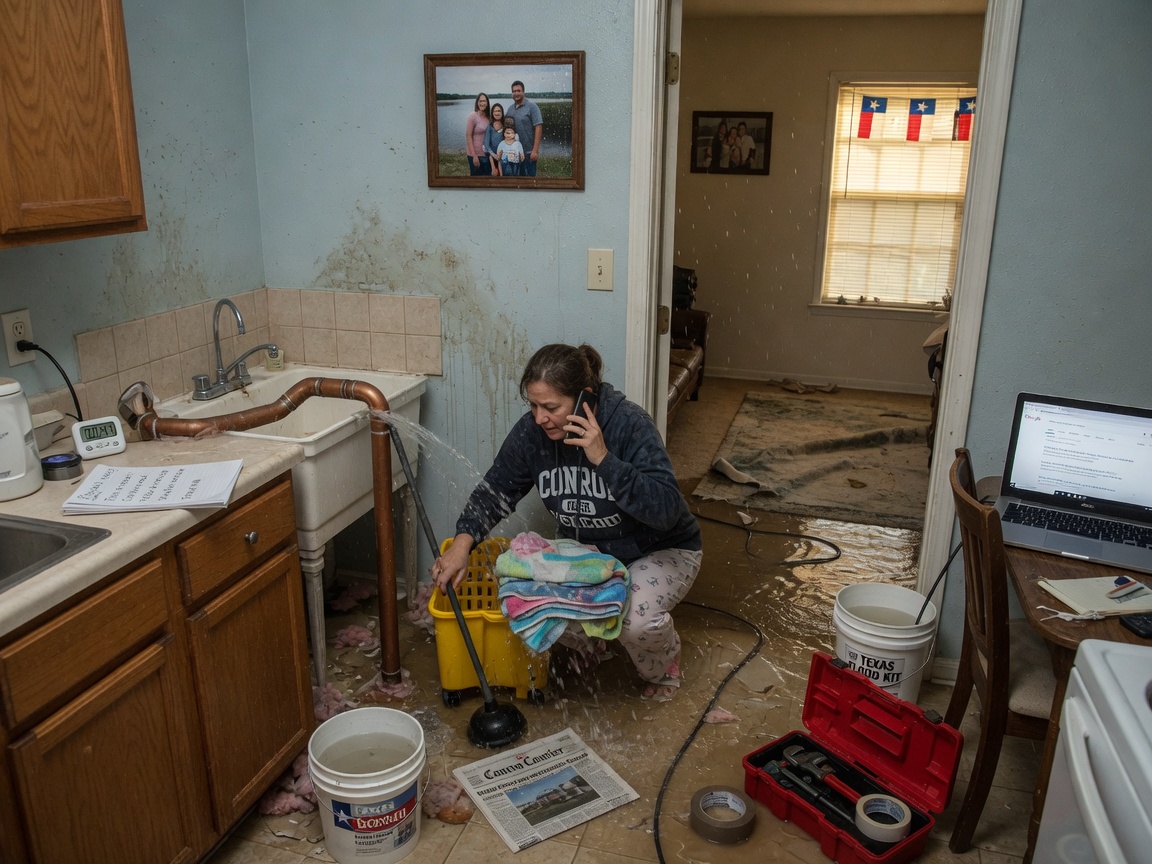 What to Do in the First 60 Minutes After a Pipe Bursts in Your Conroe Home