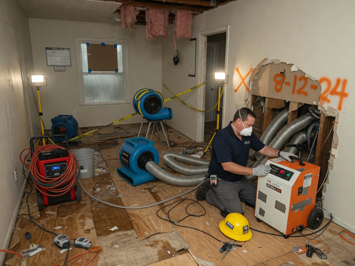 Structural Drying & Dehumidification in Conroe, TX